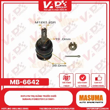 Rotuyn Trụ Đứng Trước Dưới Subaru Forester 2.0 2001-