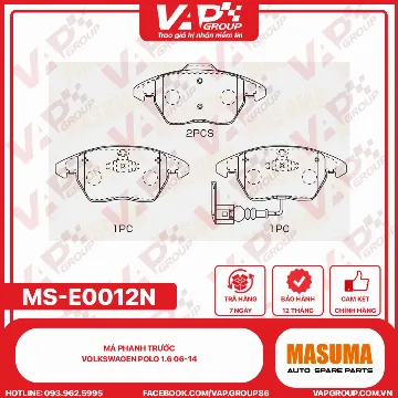 Má Phanh Trước Volkswagen Polo 1.6 06-14