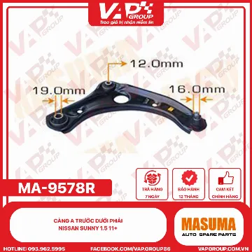 Càng A Trước Dưới Phải Nissan Sunny 1.5 11+