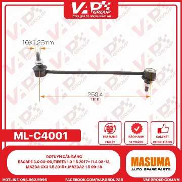 Rotuyn Cân Bằng Escape 3.0 00-06, Fiesta 1.0 1.5 2017+ /1.4 08-12, Mazda Cx3 1.5 2015+, Mazda2 1.5 09-18