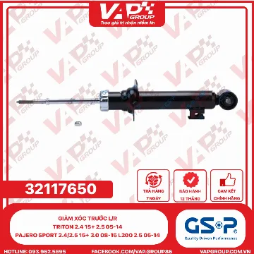 GSP Giảm xóc trước L/R Triton 2.4 15+ 2.5 05-14, Pajero Sport 2.4/2.5 15+ 3.0 08-15 L200 2.5 05-14