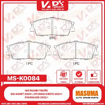 Má Phanh Trước Kia Sonet 2020+, Hyundai Creta 2021+, Stargazer 2022+