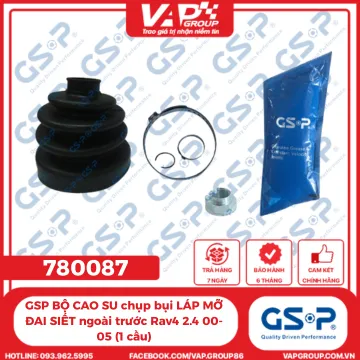 GSP BỘ CAO SU chụp bụi LÁP MỠ ĐAI SIẾT ngoài trước Rav4 2.4 00-05 (1 cầu)