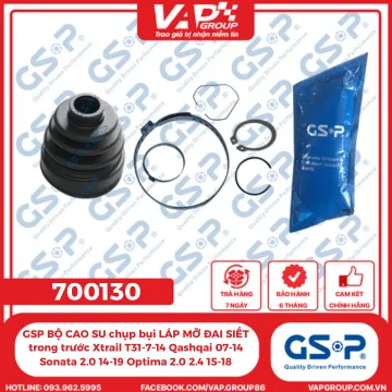 GSP BỘ CAO SU chụp bụi LÁP MỠ ĐAI SIẾT trong trước Xtrail T31-7-14 Qashqai 07-14 Sonata 2.0 14-19 Optima 2.0 2.4 15-18