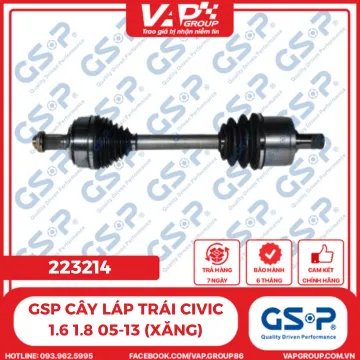 GSP Cây láp trái civic 1.6 1.8 05-13 (xăng)