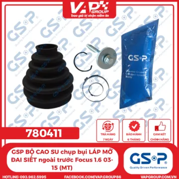 GSP BỘ CAO SU chụp bụi LÁP MỠ ĐAI SIẾT ngoài trước Focus 1.6 03-15 (MT)