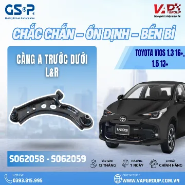 GSP Càng A Trước Dưới R Vios 1.3 2016+ 1.5 2013+, Yaris 1.3 2013+ 1.5 13+