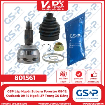 GSP Láp Ngoài Subaru Forester 08-13, Outback 09-14 Ngoài 27 Trong 30 Răng