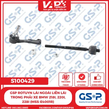GSP Rotuyn Lái Ngoài Liền Lái Trong Phải Xe BMW 218I, 220I, 228I (MSS-E4001R)