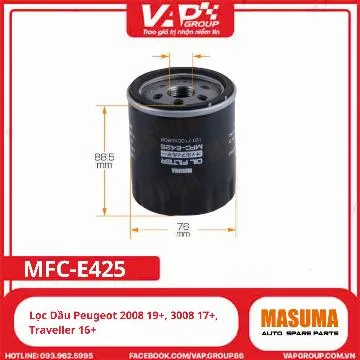 Lọc Dầu Peugeot 2008 19+, 3008 17+, Traveller 16+