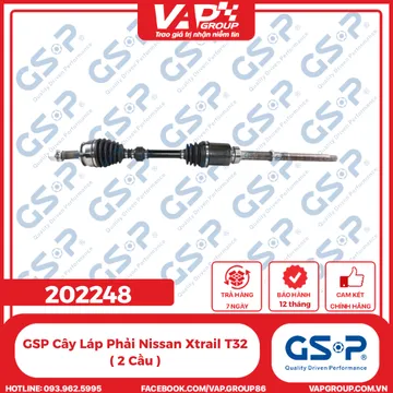 GSP Cây Láp Phải Nissan Xtrail T32 ( 2 Cầu )