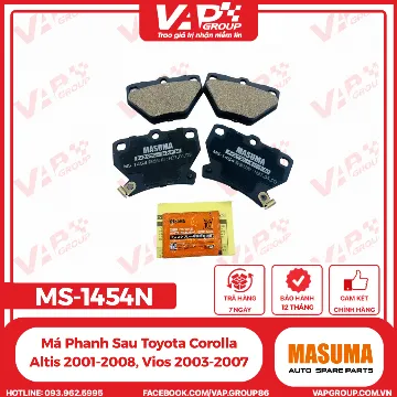 Má Phanh Sau Toyota Corolla Altis 2001-2008, Vios 2003-2007