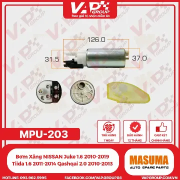 Bơm Xăng NISSAN Juke 1.6 2010-2019 Tiida 1.6 2011-2014 Qashqai 2.0 2010-2013