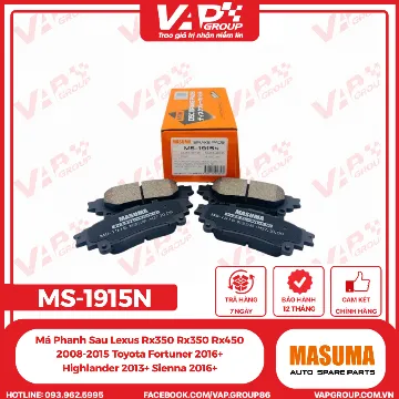 Má Phanh Sau Lexus Rx350 Rx350 Rx450 2008-2015 Toyota Fortuner 2016+  Highlander 2013+ Sienna 2016+